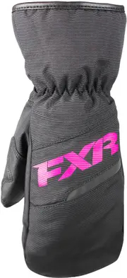 FXR Octane Mitt Youth Winter Gloves, black-pink, Size L Black Pink