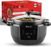 Instant Pot Superior Cooker 7.5QT Slow Cooker And Multicooker, 4-in-1 Functions,