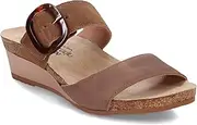 [NAOT] Footwear Kingdom Women’s Wedge Sandal with Buckle, Cork Footbed, and Arch Support - Adjustable Three-Strap Sandal With Backstrap - Comfort and Support – Lightweight and Perfect for Travel - Narrow to Medium Fit