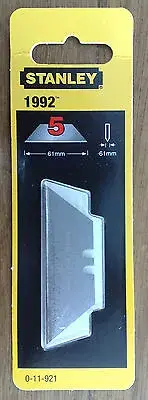 Genuine Stanley Knife Utility Blade Pack 5 0-11-921