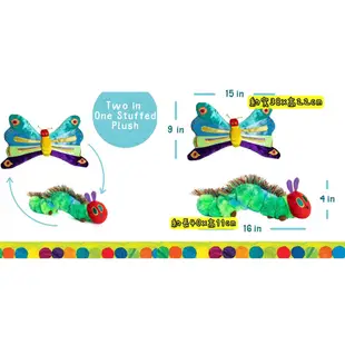 好餓的毛毛蟲 可翻轉 可變蝴蝶 教具 玩偶娃娃 The Hungry Caterpillar 毛絨 手偶 布偶 玩具繪本