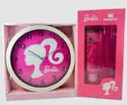 (2-Pack) Barbie x Stanley ICON Tumbler 40 oz Quencher & Barbie Wall Clock Mattel