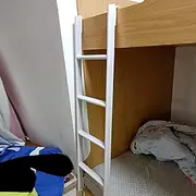 Bunk Bed Ladder 4 Steps/ 5 Steps Hanging Bunk Bed Ladder, Metal Replacement Ladder for Motorhome RV, Space-Saving Adjustable Climb Ladder, Load 330Lbs (Size : 130cm/50) (One Color