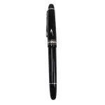 【二手名牌BRAND OFF】MONTBLANC 萬寶龍 14白K金 黑色 PVC MEISTERSTUCK CLASSIC PLATINUM 鋼筆