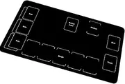 Tabletop Game Mat - 60x35cm Playing Card Mat, Tabletop Game Playing Pad Stain-Resistant Mat | Stain-Resistant Playing Mat Game Accessories for Home, Traveling, Campings, Gatherings