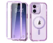 iPhone 11 Case,Shockproof Phone Case ,Scratch-Resistant Back Cover-Light Purple