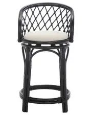 Safavieh Yuta Rattan Counter Stool with Cushion