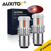 2Pc 1157R RED Color LED Tail brake Stop Lights Bulbs BAY15D 7507 For Hyundai (for: Hyundai)