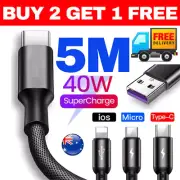 10m 5m 2m 3m 1m 50c Type C Cable Iphone Charge Micro Usb C Long Braided Strong