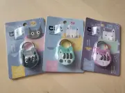 Cute Cat Luggage Padlock Suitcase Backpack Password Lock Key Mini Keyed Padlock