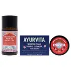 Amla and Neem Restorative Hair Oil with Brahmi Sensitive Scalp Scrub and Clea...