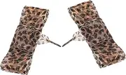 [COLLBATH] Ribbon Gauze Silk Shoelaces Patterned Shoe Laces Fun Shoe Laces Sneaker Boot Shoelaces Printed Shoelaces Cute Purses Accessories Shoelaces Novelty Bow Ties Polyester Leopard