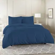 Queen Size Ocean Color 1000TC 100% Cotton Quilt/Doona Cover Pillowcase Set