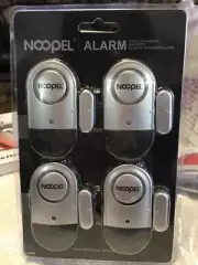 Noopel 4 Pack Window Door Alarms for Doors Magnetic Entry Sensor Triggered Alarm