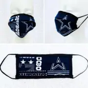 Filtered Dallas Cowboys Face Mask Adult Child Reusable Washable Cotton Masks