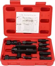 Motorcycle Bearing Pullers, Universal 10pcs Internal Bearing Removal Tool Kit Operated with Slide Hammer, Inner Bearing Extractor Kit with Carrying Case for Motorcycle Maintenance