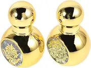 NIYANGLE 2pcs Essential Oil Roller Bottles Portable Glass Perfume Containers Refillable Travel Vials for Aromatherapy Compact Design for Go Use