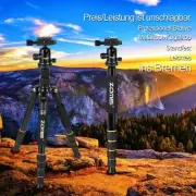 ZOMEI Q666 Camera Tripod Monopod with Ball Head Travel stand for DSLR Photo