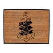 Sailing Ob Nauti But Nice - Funny Novelty Doormat Man Cave Floor mat