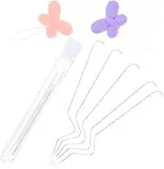HAWILLOSCH 11pc Beading Needle Tool Set for Jewelry Making Bracelet Stringing Kit Curved Needles Bead Stringer for Adults DIY Accessories Random Color