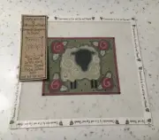 REDUCED! VTG "Philip" Sheep Hand Painted Needlepoint Canvas - 18 Ct.