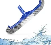 Pool Brush Head, Swimming Pool Scrub Brush for Inground Pools & Above-Ground Pools, Enhanced Durable Nylon Bristles Pool Brush Head with Curved Ends for Cleaning Pool Walls Tiles Floors