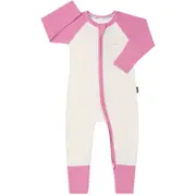 Bonds Baby Value Zip Wondersuit - Pink & Cream