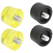 (35mm)2 Set Rubber Striking Head Hammer Replacement Tips Set Mallet Accessories