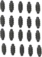 20pcs Carp Fishing Method Connectors with Threaded Outside Stop Beads Feeder Accessories