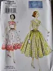 Vogue Vintage Model 8789 1957 Dress Pattern - Sizes 14-22 Uncut
