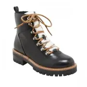 a New Day Womens Leighton Hiking Boots with Memory Foam Insole Black 8.5M