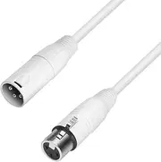 ah Cables K4MMF0500-SNOW Microphone Cable 5 m (REAN Connector: XLR Male to XLR Female) White