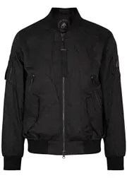 Moose Knuckles Courville Logo-jacquard Shell Bomber Jacket - Black - M M