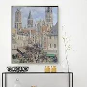 Paint by Numbers for Adults Camille Pissarro " Rue De L'Épicerie, Rouen " Adult Paint by Number Kits On Canvas