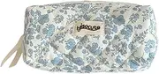 Soft Makeupbag, Pencil Case, Floral Makeup Organizer, Cloth Pencil Case,19x8.5x7.5cm/7.48x3.35x2.95 Inches, 40g, Cloth for Pens, Pencils, Erasers, Color Pens and Make Up Kit.