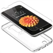 Premium 9H+ Tempered Glass Screen Protector TPU Cover Case f LG K7 K330 T-Mobile