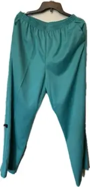 NWT GIFT!! Alfred Dunner Classics Pant Size 16P Teal Pull On Straight Leg
