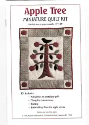Quilting Kit: Apple Tree Miniature Quilt Kit 13 x 15 in Rachel's of Greenfield