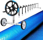 Aqua Buddy Pool Cover Roller 8X42M Solar Blanket Swimming Pools Covers Bubble Wrap Reels Maintenance Outdoor Activities Backyard Accessories Summer Heat Retention Water Conservation Protecting