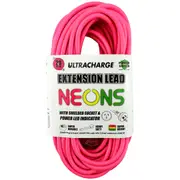 Ultracharge 20m Extension Lead 10A - Pink