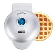 DASH Mini Waffle Maker 4 Inch Silver FREE SHIPPING