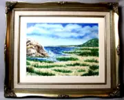 Plein Air Painting of "Rock Harbor Cape Cod" Ca 2006 by L. Mariconda Inv# LM26a