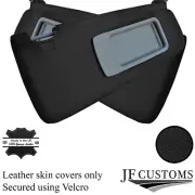 BLACK REAL LEATHER 2X SUN VISOR COVERS FITS BMW 3 SERIES E91 E92 2005-2013 (for: BMW)