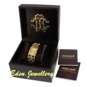 US$430 Made in ITALY ROBERTO CAVALLI Watch Chain Bracelet FLORENCE R7253205517