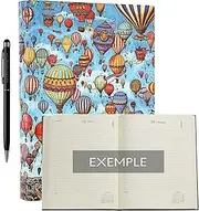 Weekly Diary Soft French Paperb September 2025 to September 2026 1 Day per Page Noon + 1 Stylus Touch Blumie (Balloon)