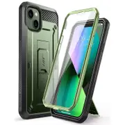 For Iphone 13 6.1 Inch 2021 Release Ub Pro Full-Body Rugged Holster Case With Built-In Screen Protector & Kickstand