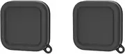 EUGOOCX 2PCS Silicone Lens Cap for Insta360 Ace Pro, Sports Camera Lens Protective Cover for Insta 360 Accessories (2PCS Black)