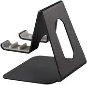 OSALADI Holders Metal Bracket Desk Phone Holder for Office Study Living Room Angle Adjustment and -Slip Pad