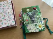 Vintage Nature Artisan Handmade Junk Journal Book Collage Art Memories