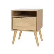 Bedside Table Drawers Side Table Shelf Storage Cabinet Nightstand GORR